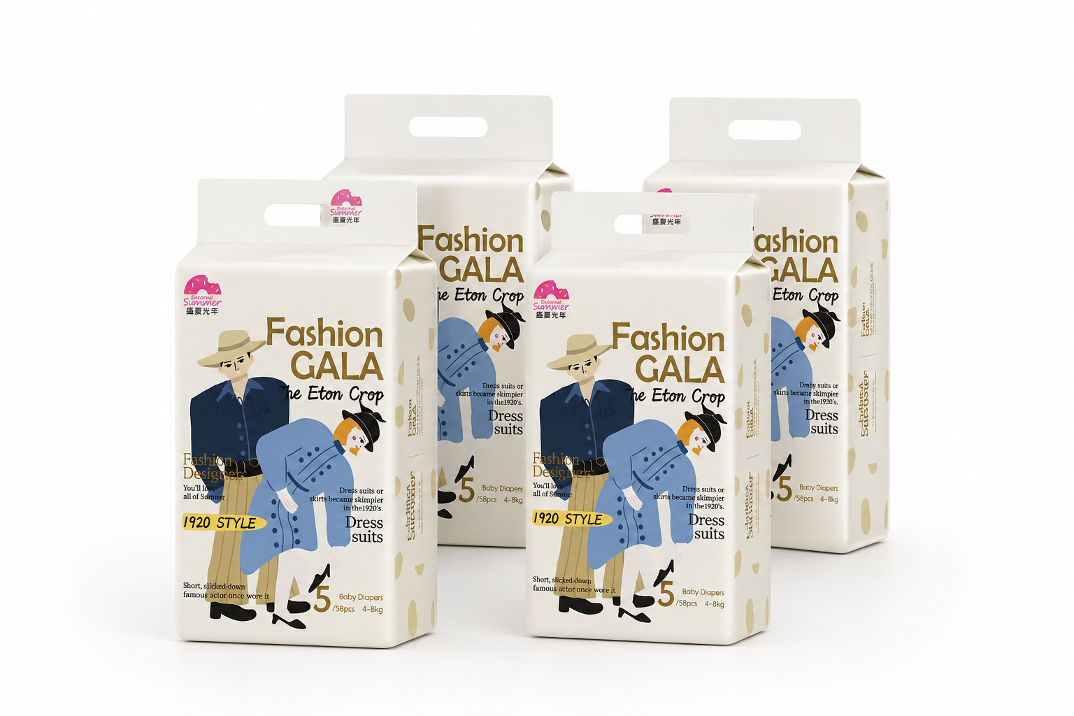 Subscription – Enternal Summer Fashion Gala Series | 4 Packs + 5 Packs of Wipes Enternal Summer